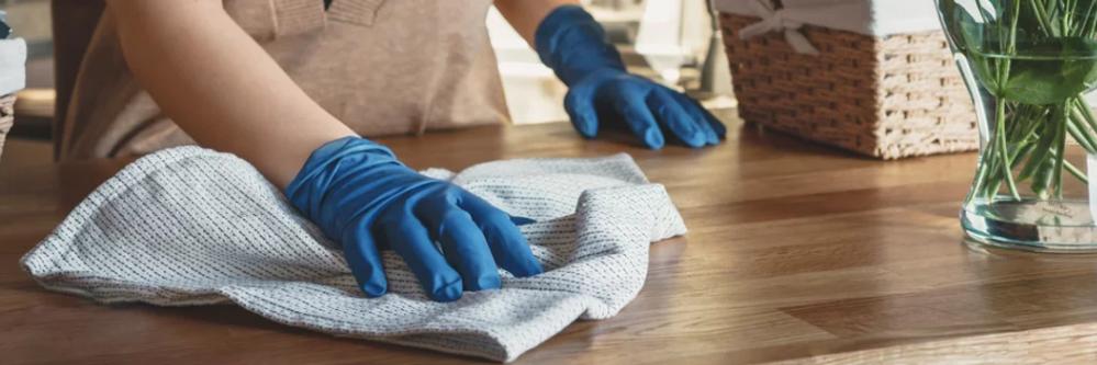 Weekly routine home cleaning